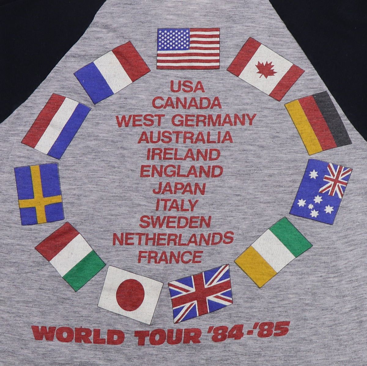 1984 Bruce Springsteen World Tour Jersey Shirt