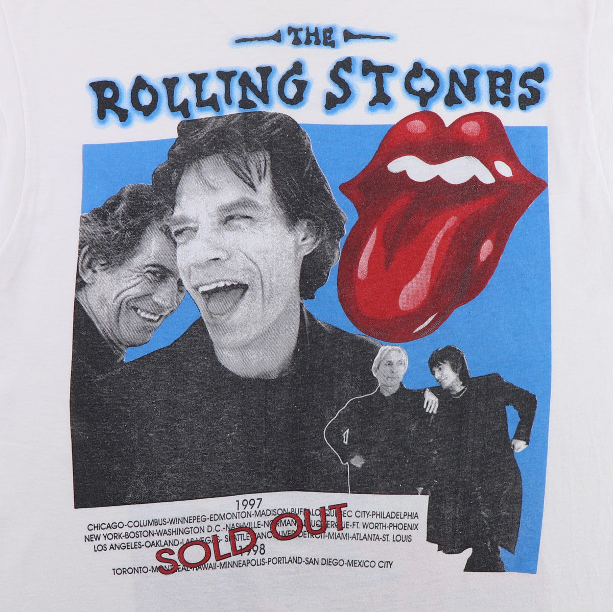 1997 Rolling Stones Bridges To Babylon Tour Shirt