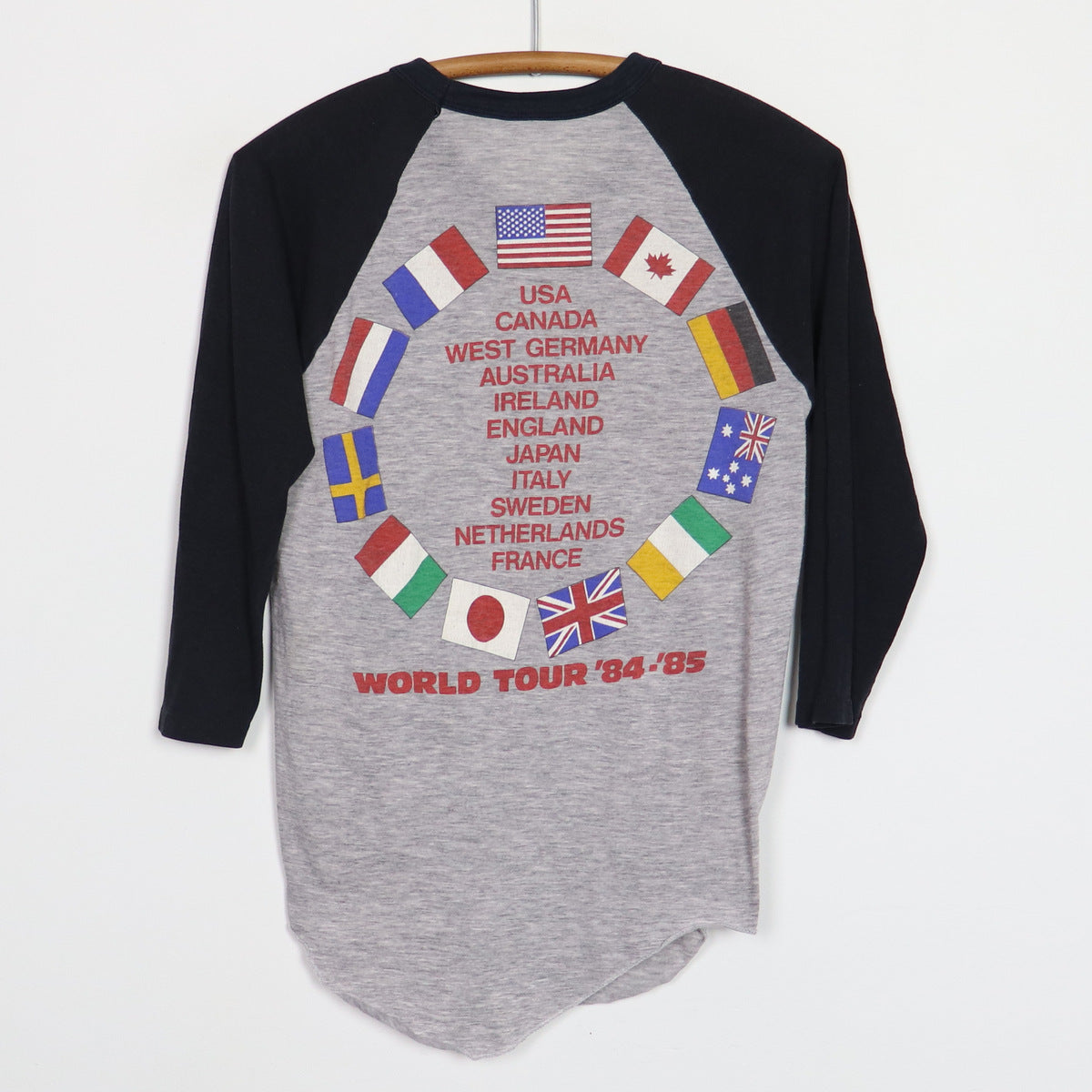 1984 Bruce Springsteen World Tour Jersey Shirt