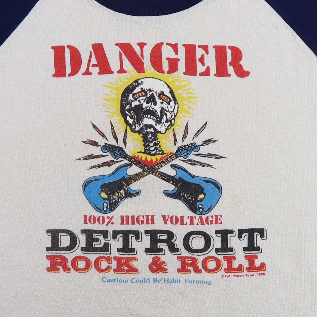 1976 Danger Detroit Rock n Roll Jersey Shirt