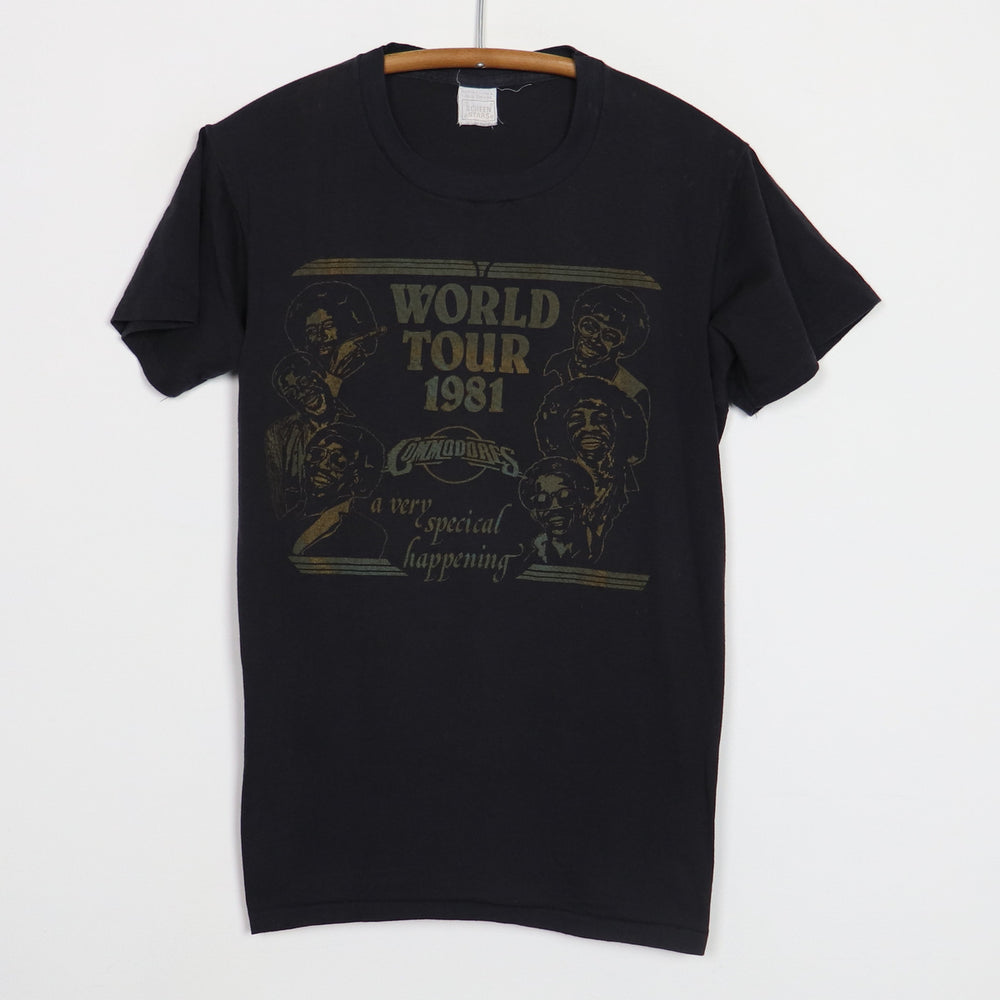 1981 Commodores In The Pocket World Tour Shirt