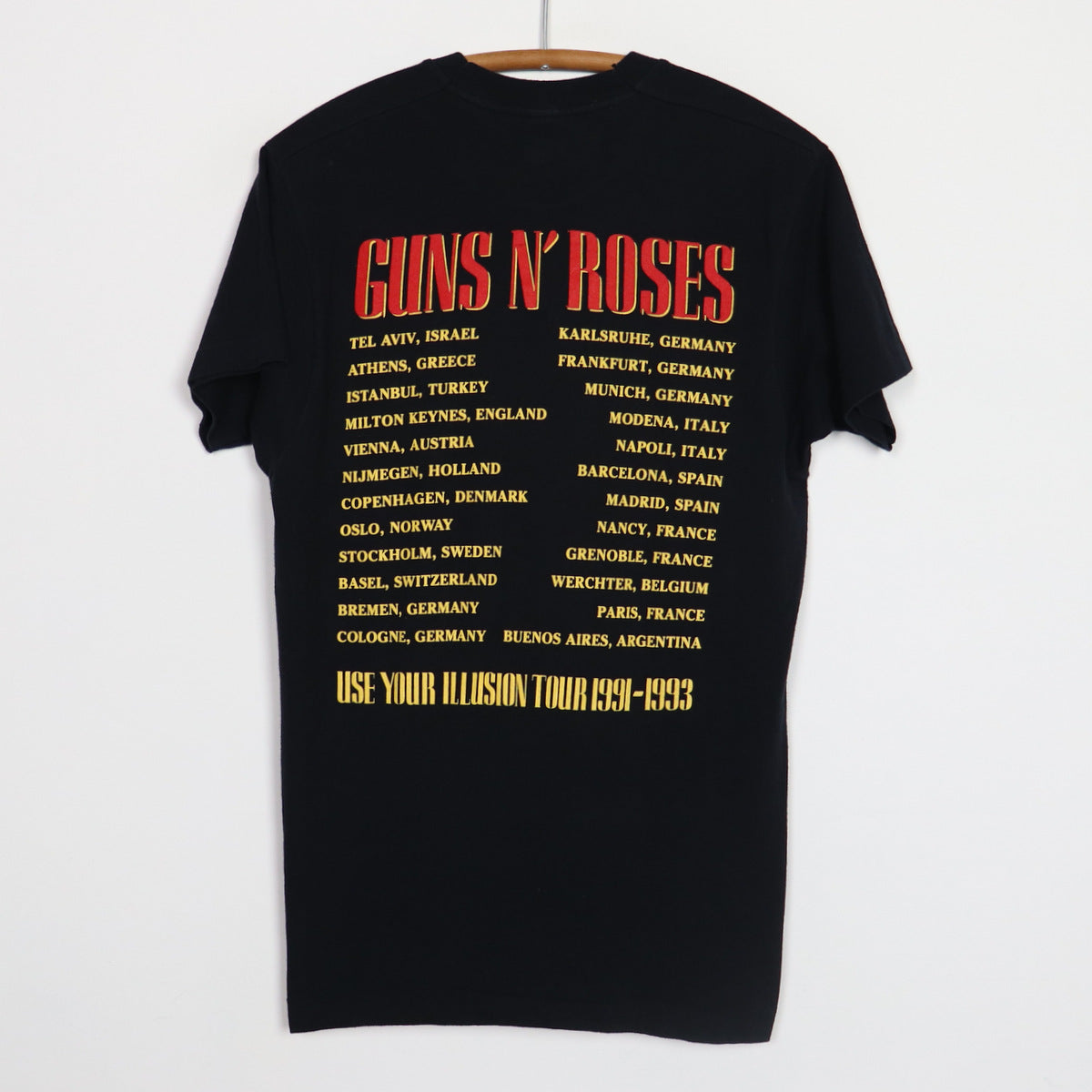 1992 Guns N Roses Bad Apple Tour Shirt