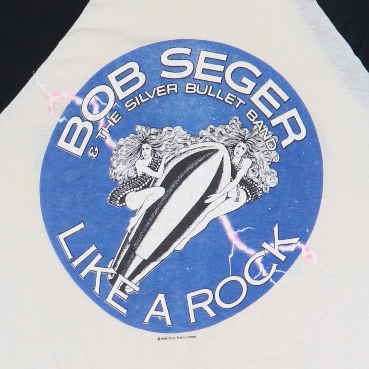 1986 Bob Seger & The Silver Bullet Band Tour Jersey Shirt