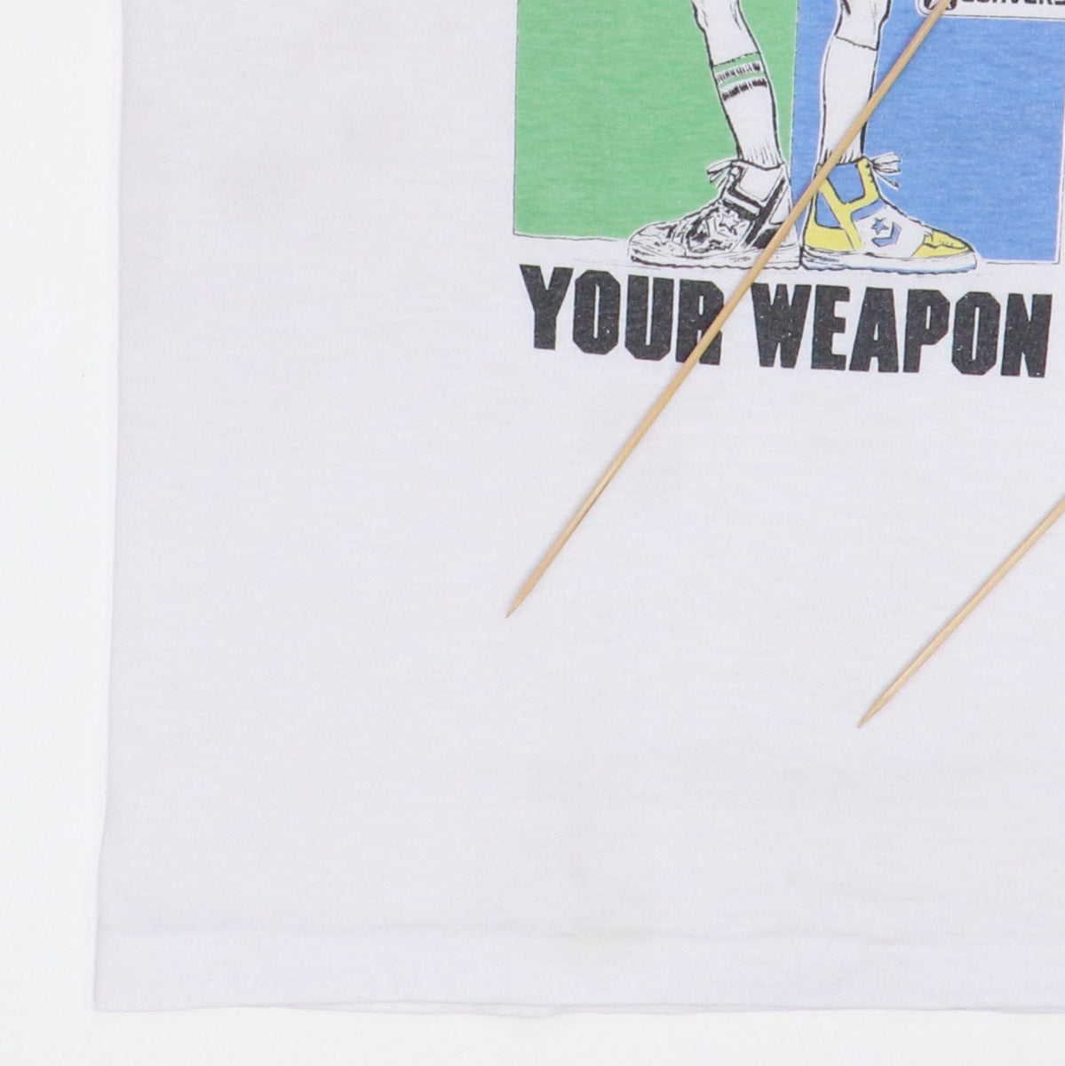 1980s Converse Larry Bird Magic Johnson Choose Your Weapon Shirt