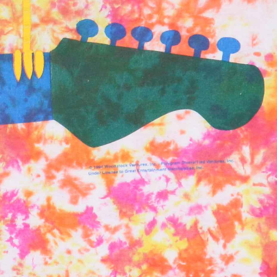 1994 Woodstock 2 Days Of Music & Peace Concert Tie Dye Shirt