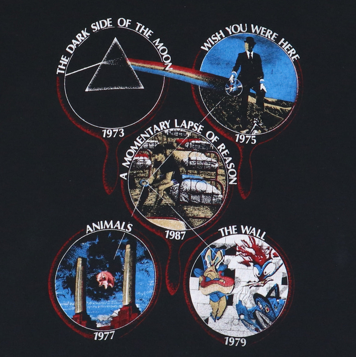 1987 Pink Floyd Discography Learning To Fly Shirt
