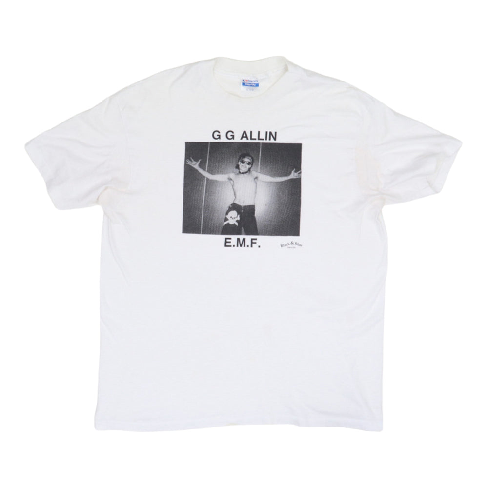 1988 GG Allin EMF Black & Blue Records Promo Shirt