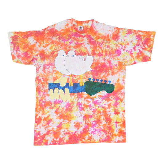 1994 Woodstock 2 Days Of Music & Peace Concert Tie Dye Shirt