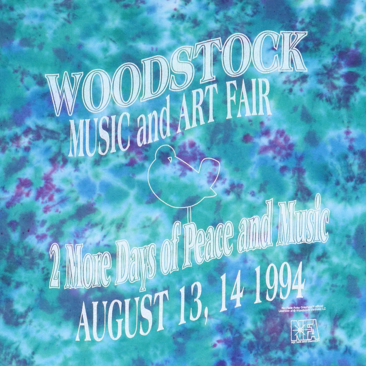 1994 Woodstock Music And Art Fair Concert Tie Dye Shirt