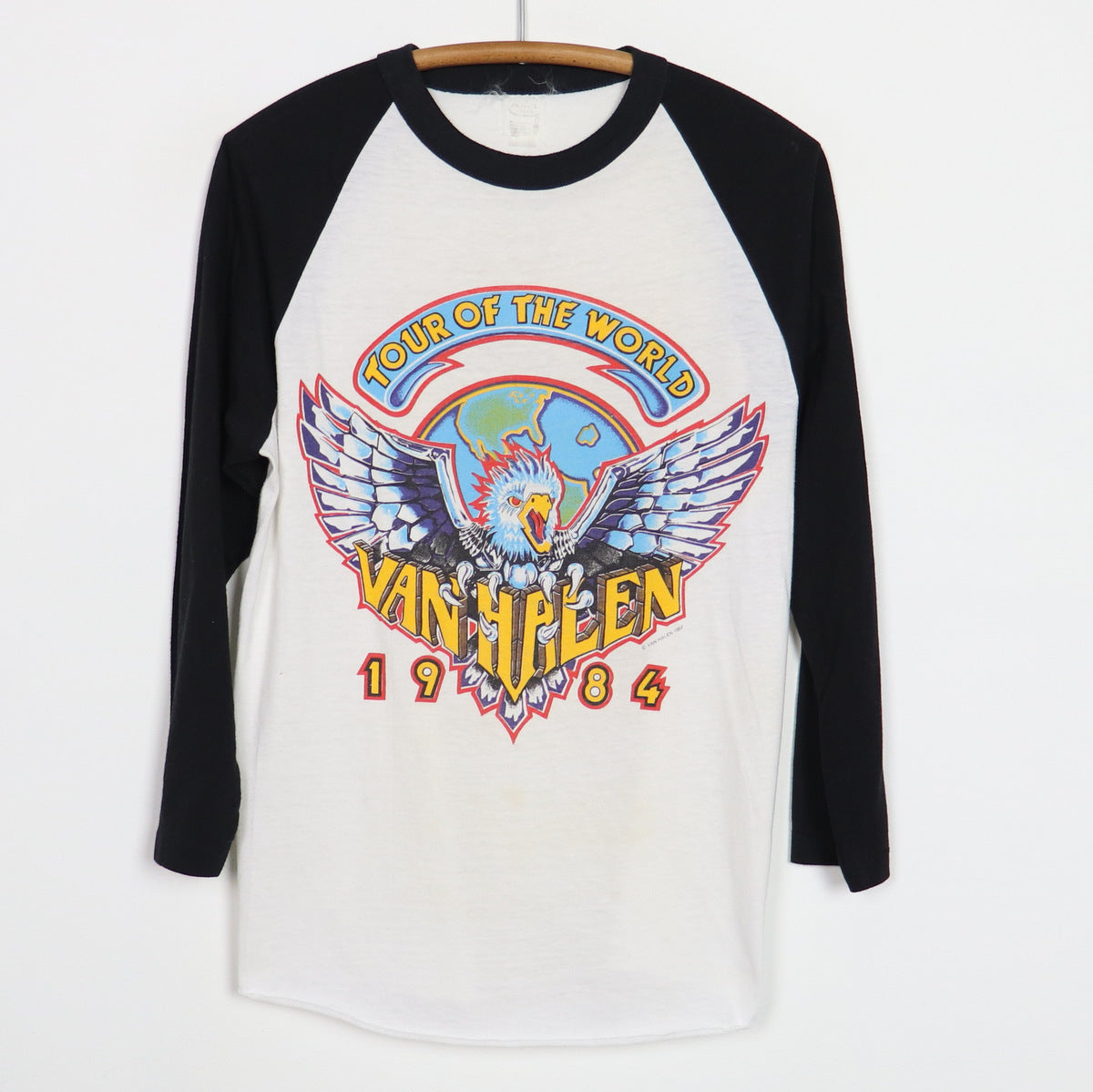 1984 Van Halen Tour Of The World Jersey Shirt