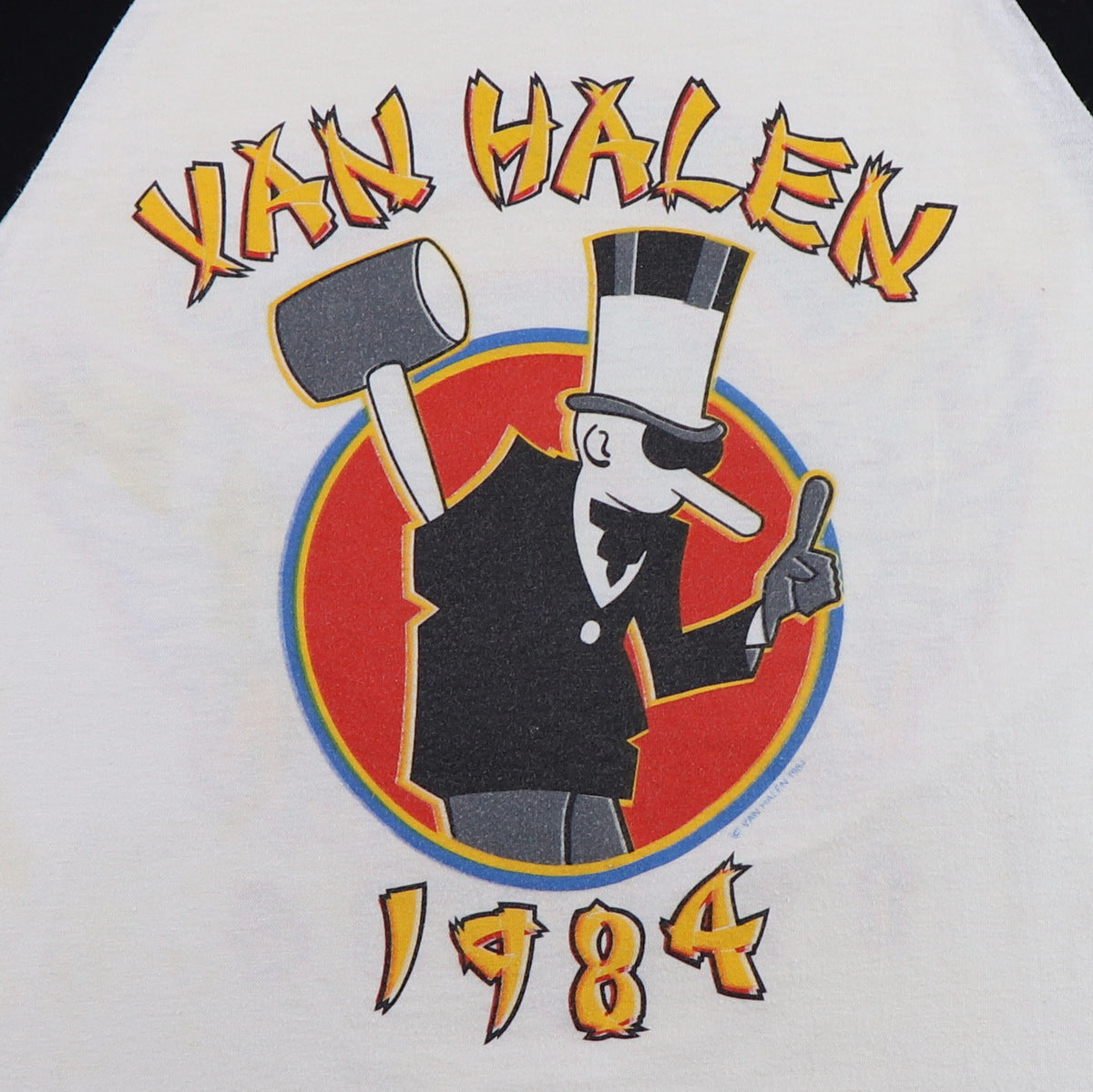 1984 Van Halen Tour Of The World Jersey Shirt