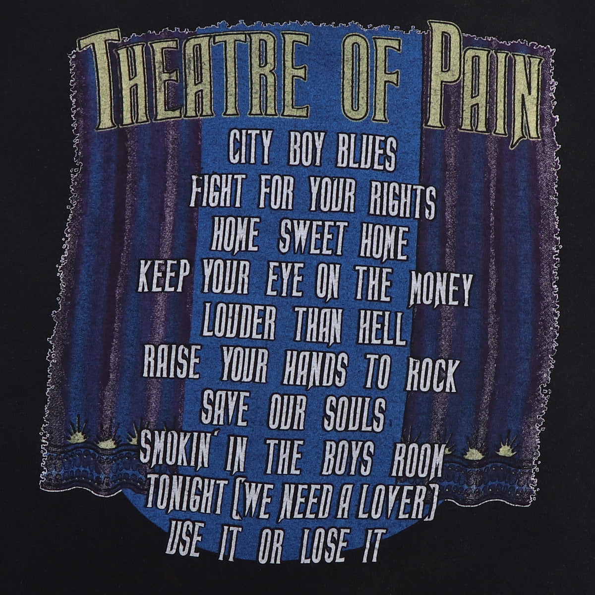 1985 Motley Crue Theatre Of Pain Shirt