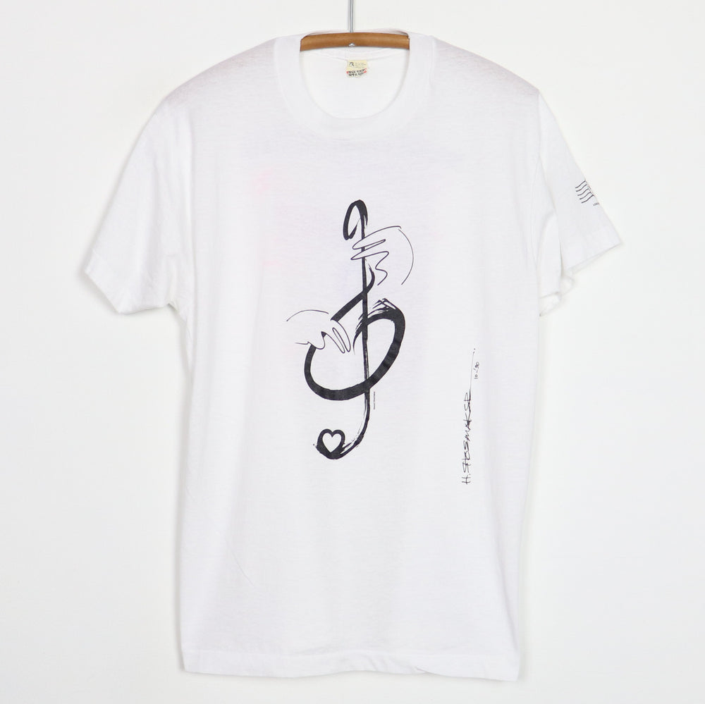 1990 Heart Treble Clef Mark Luebbe Benefit Shirt