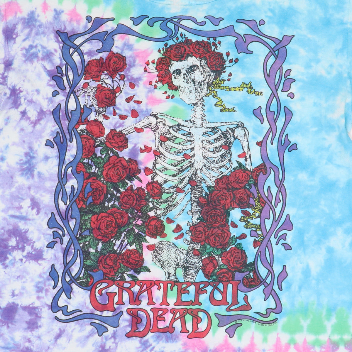 1990 Grateful Dead 25th Anniversary Tie Dye Shirt