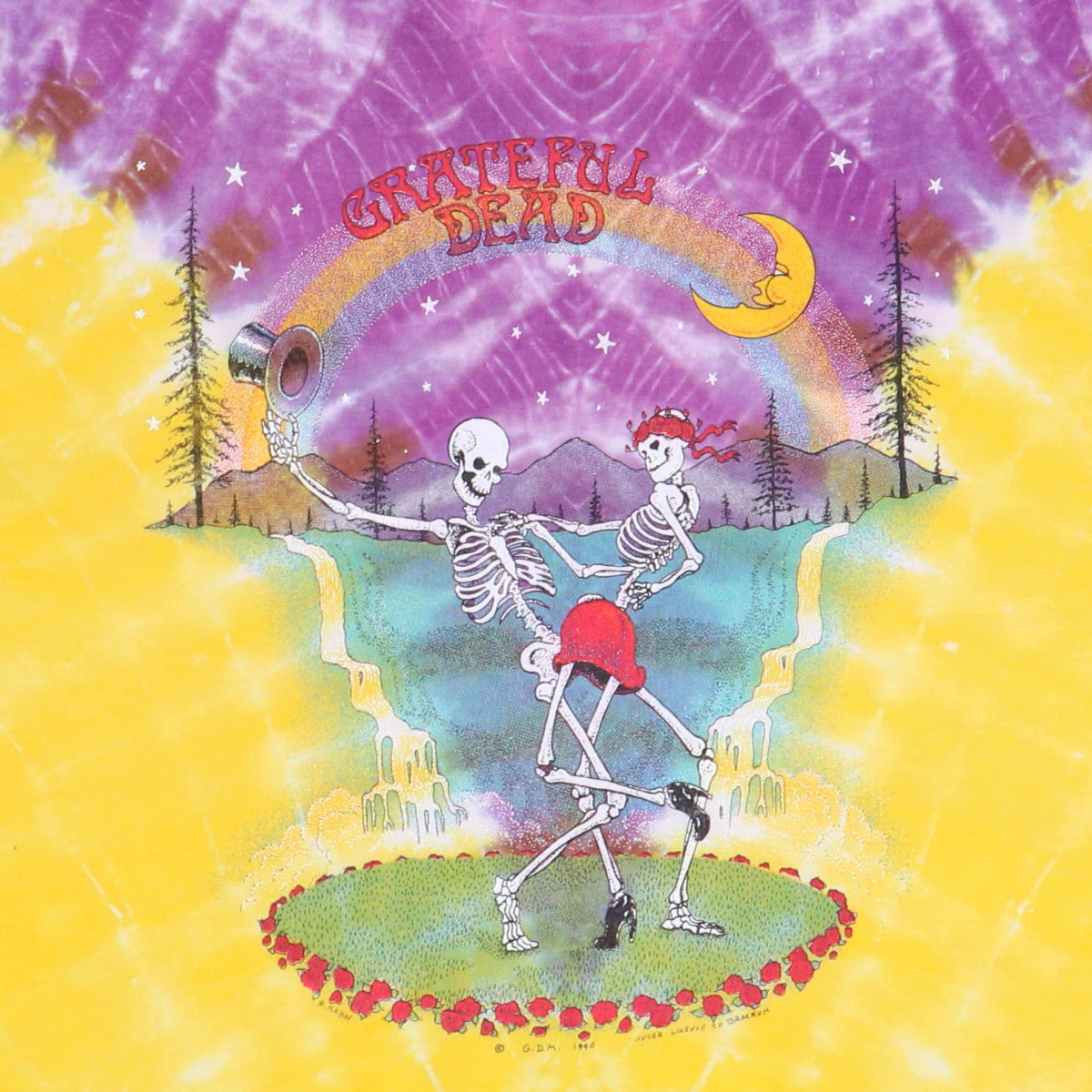 1990 Grateful Dead Symmetria Tie Dye Shirt