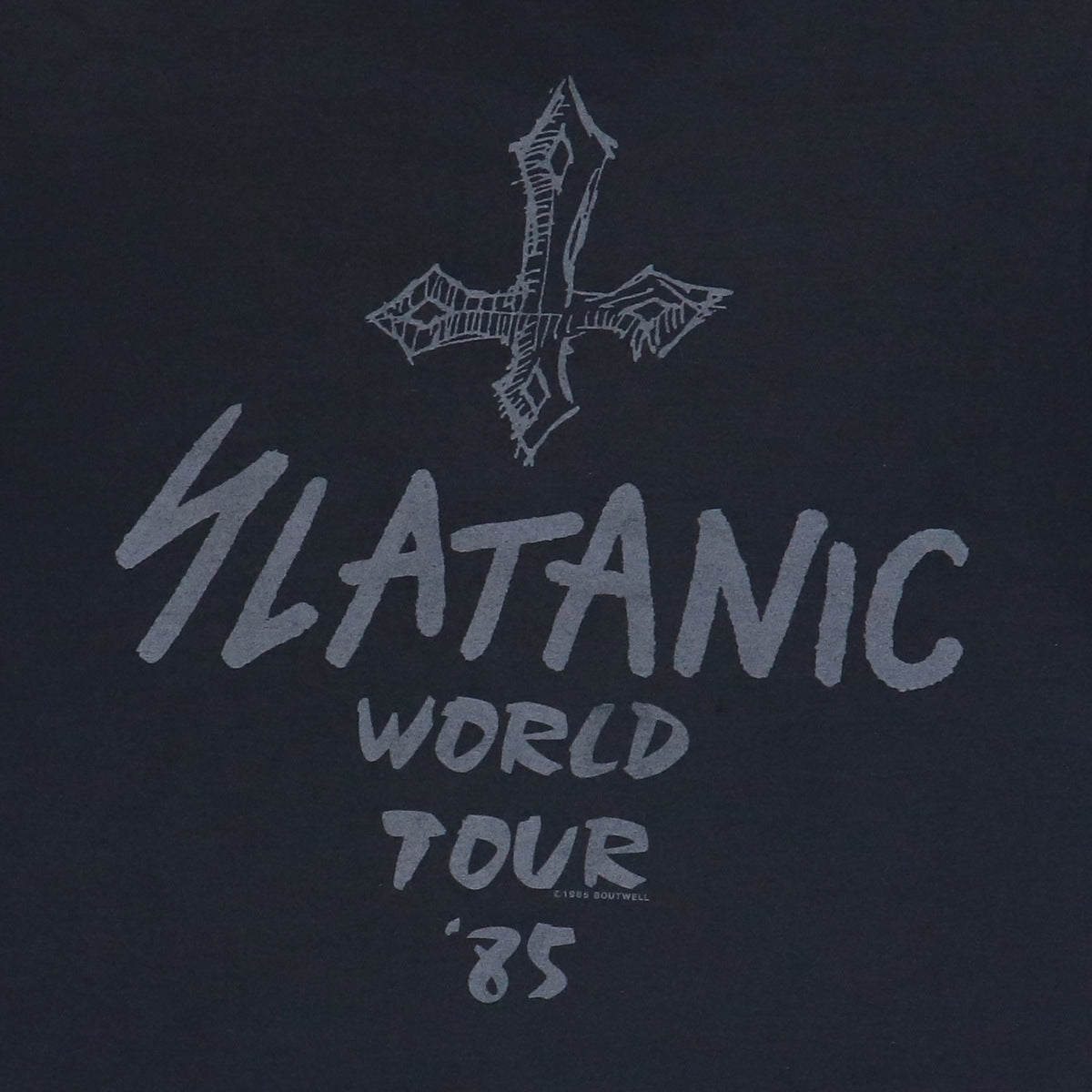 1985 Slayer Slatanic World Tour Shirt