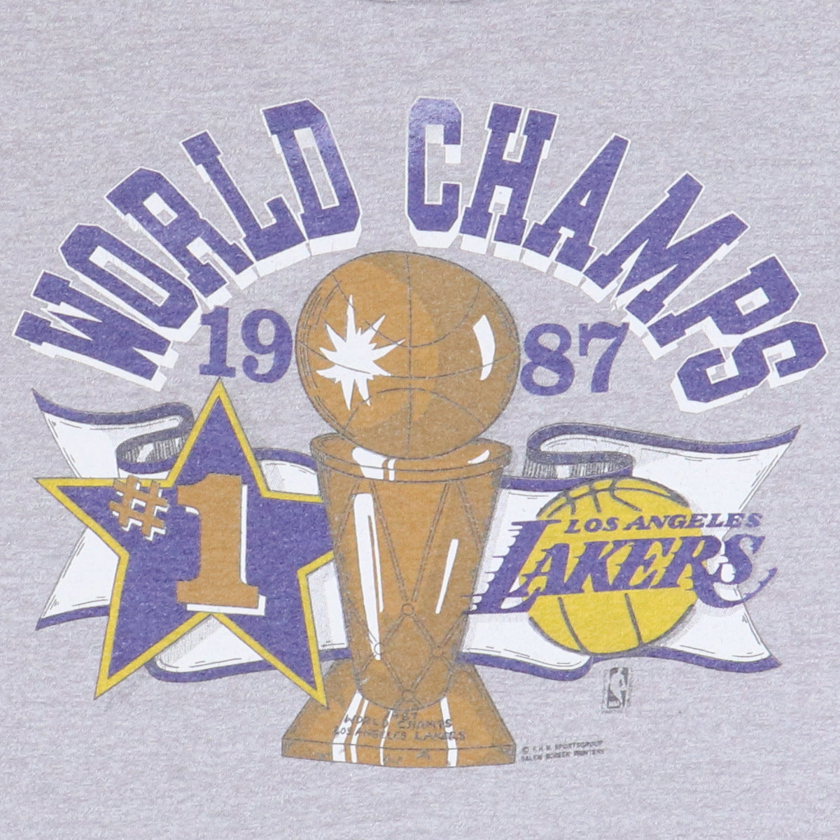 1987 Los Angeles Lakers NBA World Champs Shirt