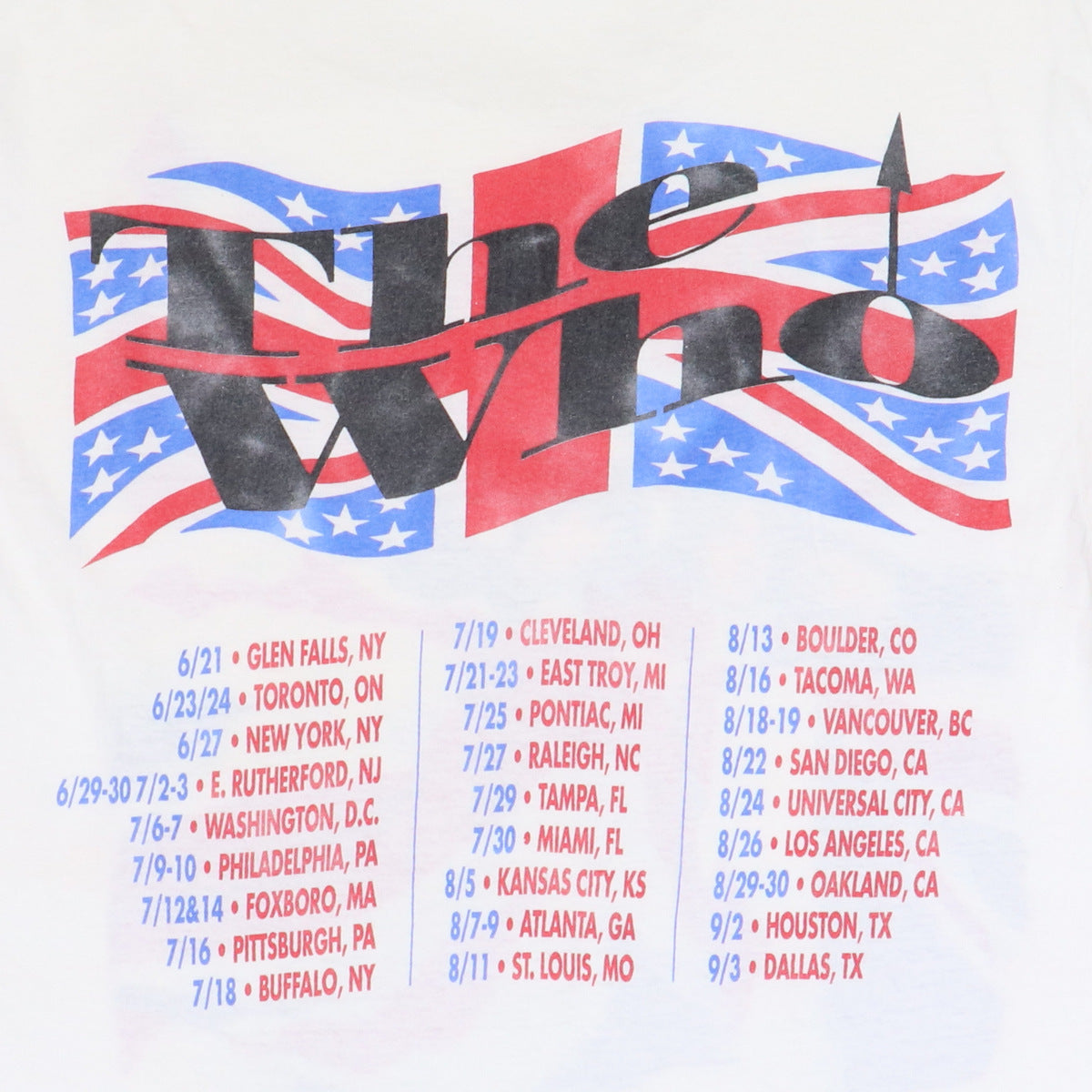 1989 The Who Kids Are Alright Tour Shirt
