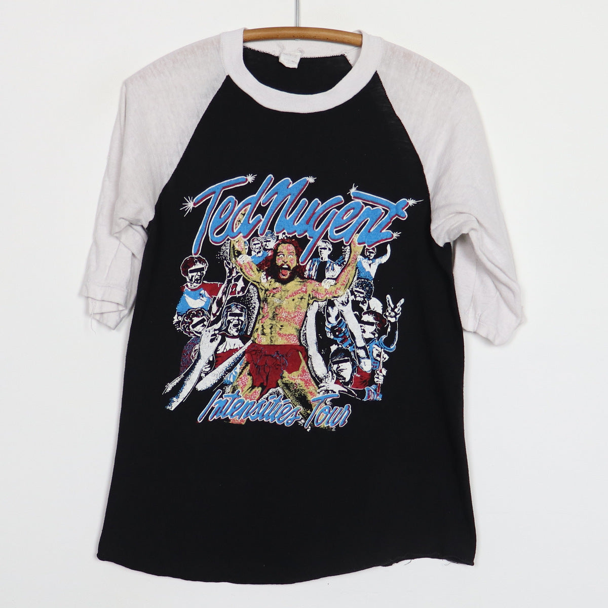 1980s Ted Nugent Kick Ass Rock Tour Jersey Shirt | WyCo Vintage