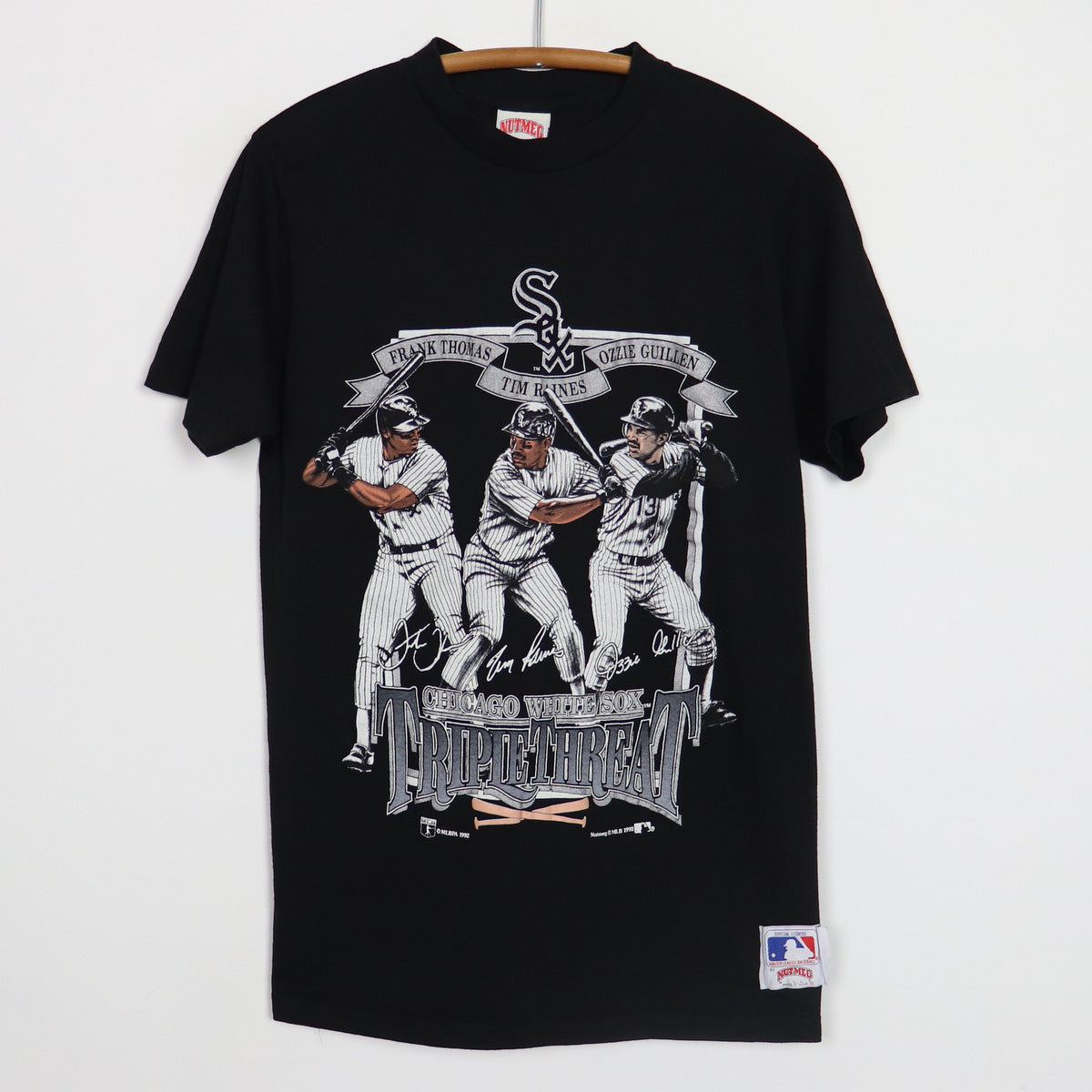 1992 Chicago White Sox Triple Threat MLB Baseball Shirt 