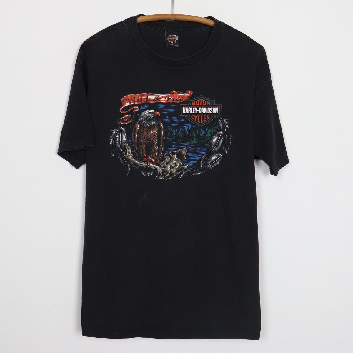 2001 Harley Davidson Motorcycles Wild & Free Shirt – WyCo Vintage