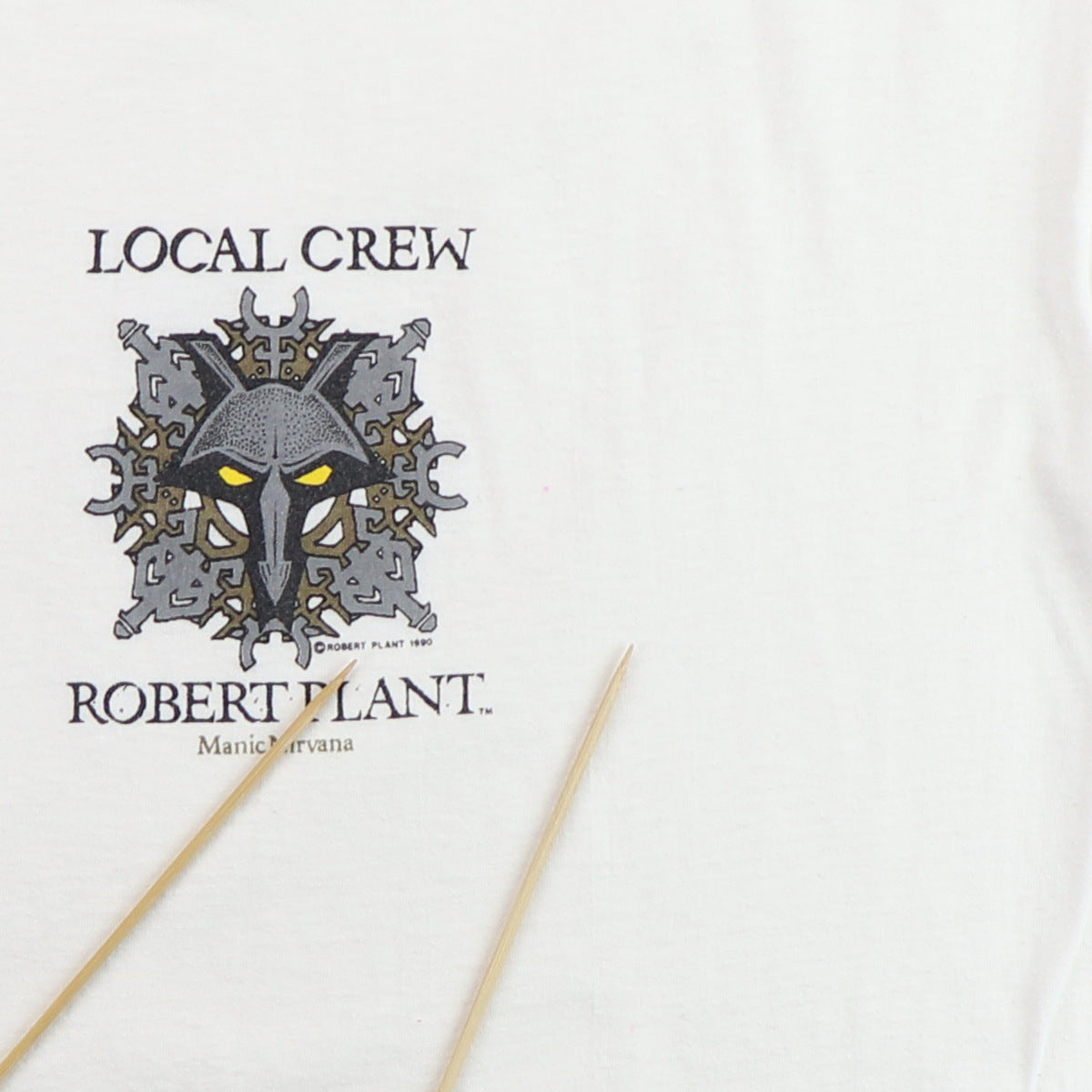 1990 Robert Plant Manic Nirvana Local Crew Concert Shirt