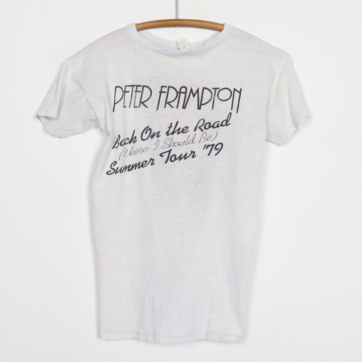 1979 Peter Frampton Back On The Road Summer Tour Shirt