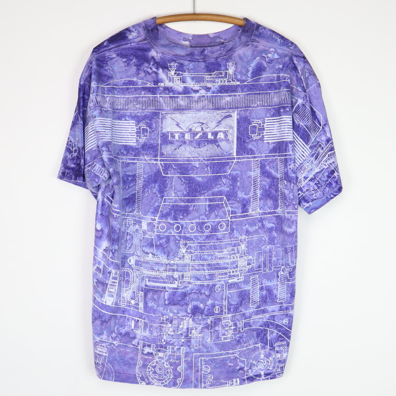 1995 Telsa All Over Print Tie Dye Shirt