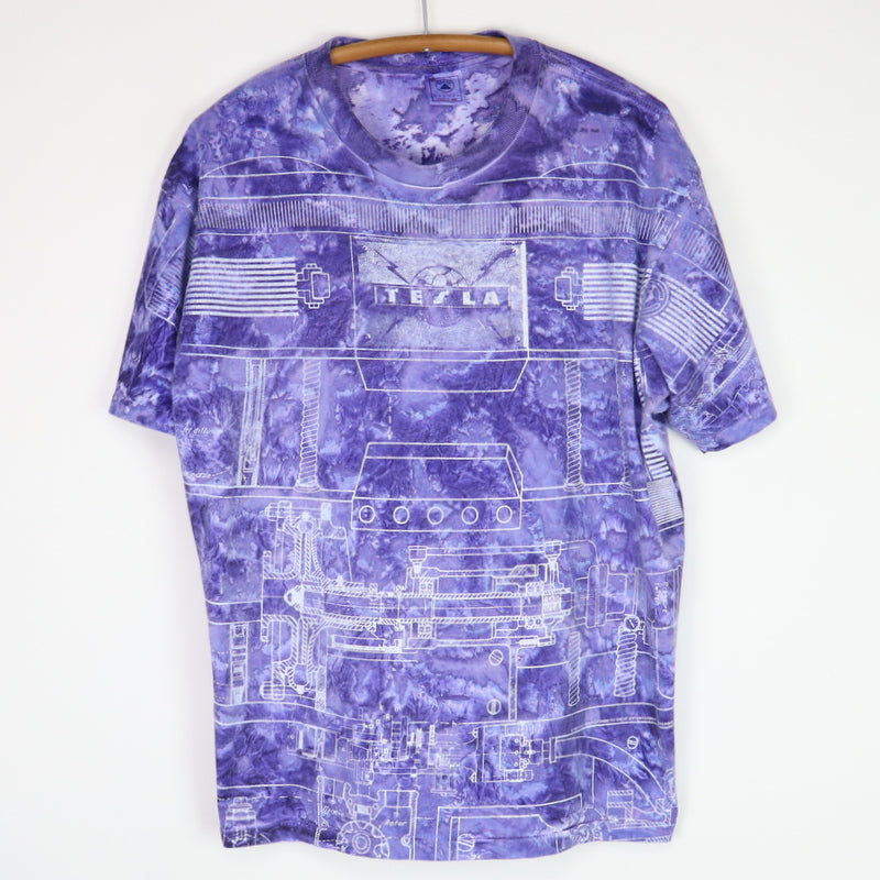 1995 Telsa All Over Print Tie Dye Shirt