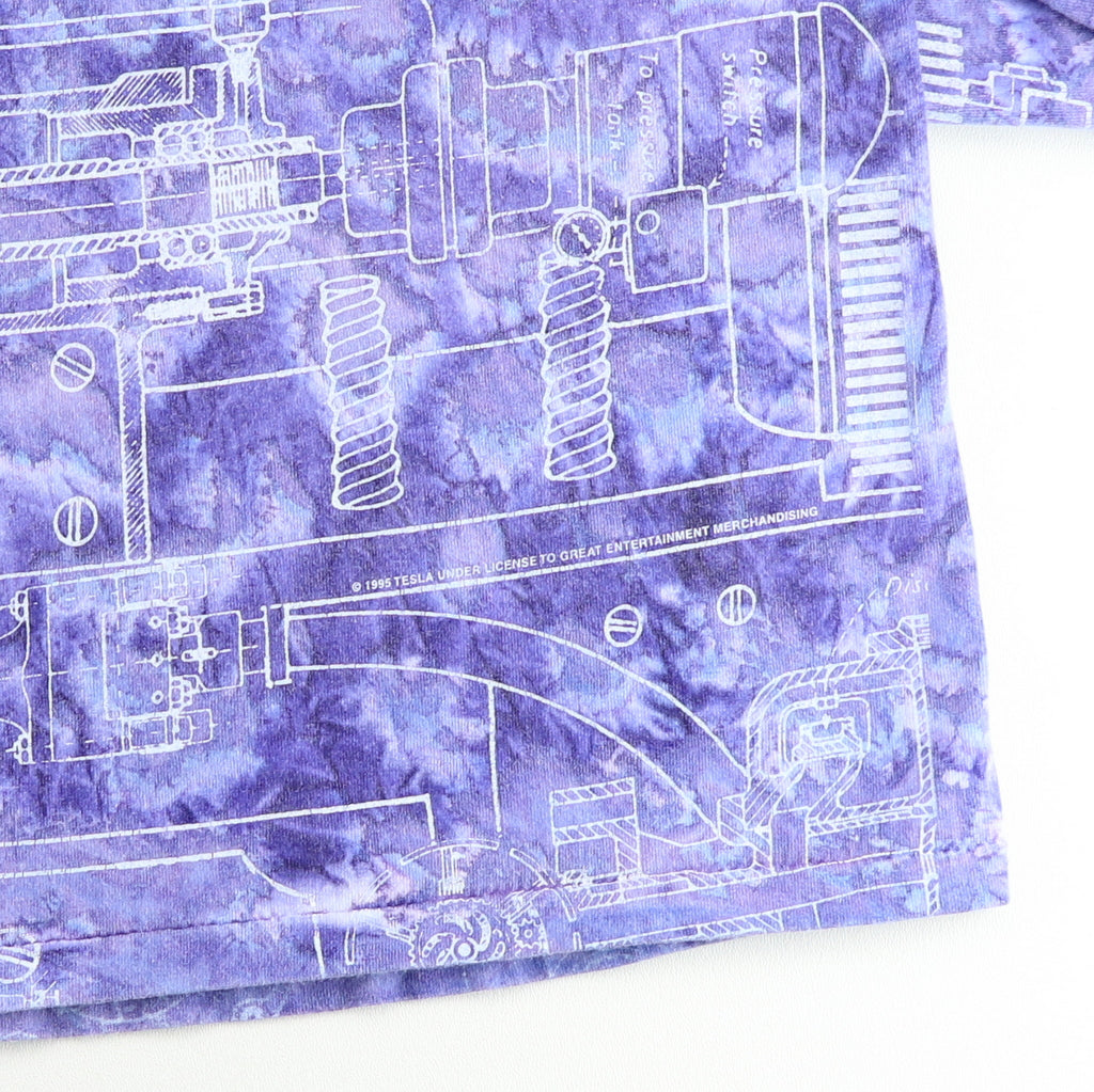 1995 Telsa All Over Print Tie Dye Shirt