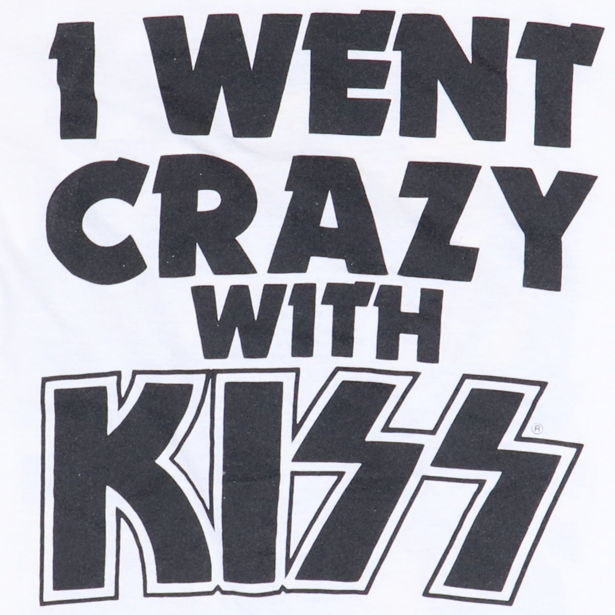 1982 Kiss I Went Crazy With Kiss Shirt