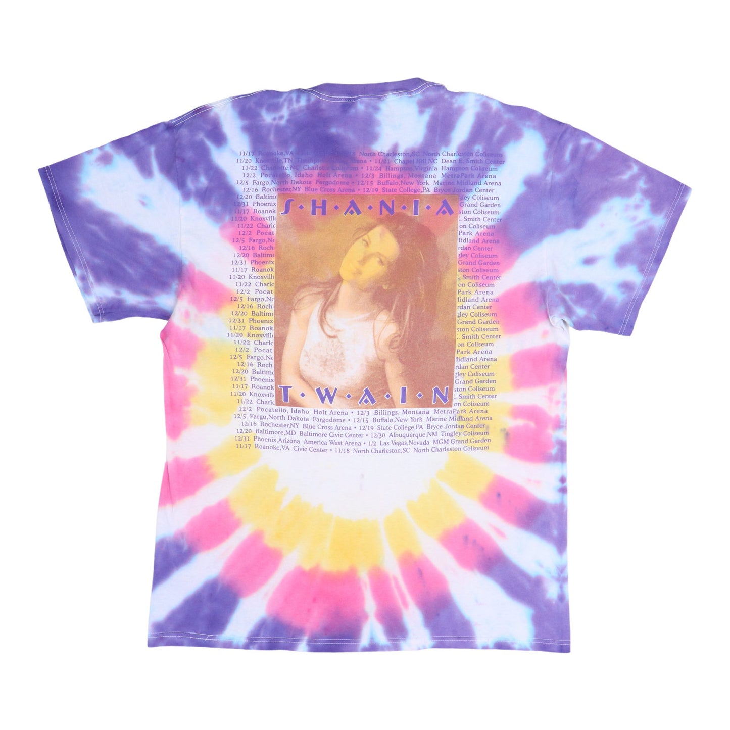 1998 Shania Twain Tie Dye Tour Shirt