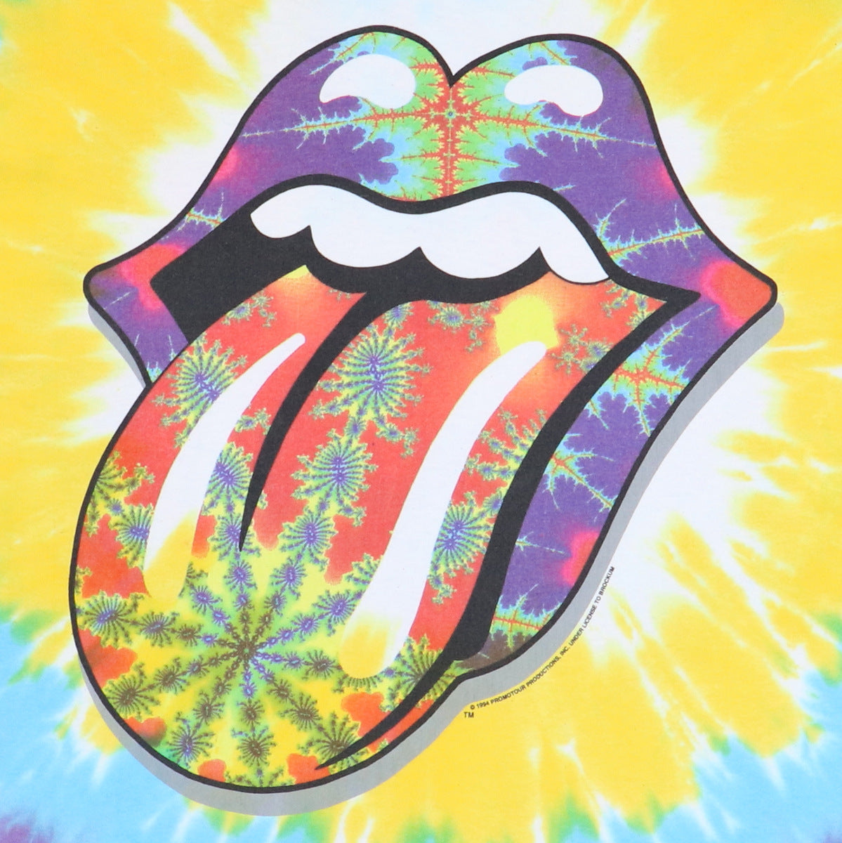 1994 Rolling Stones Tie Dye Shirt