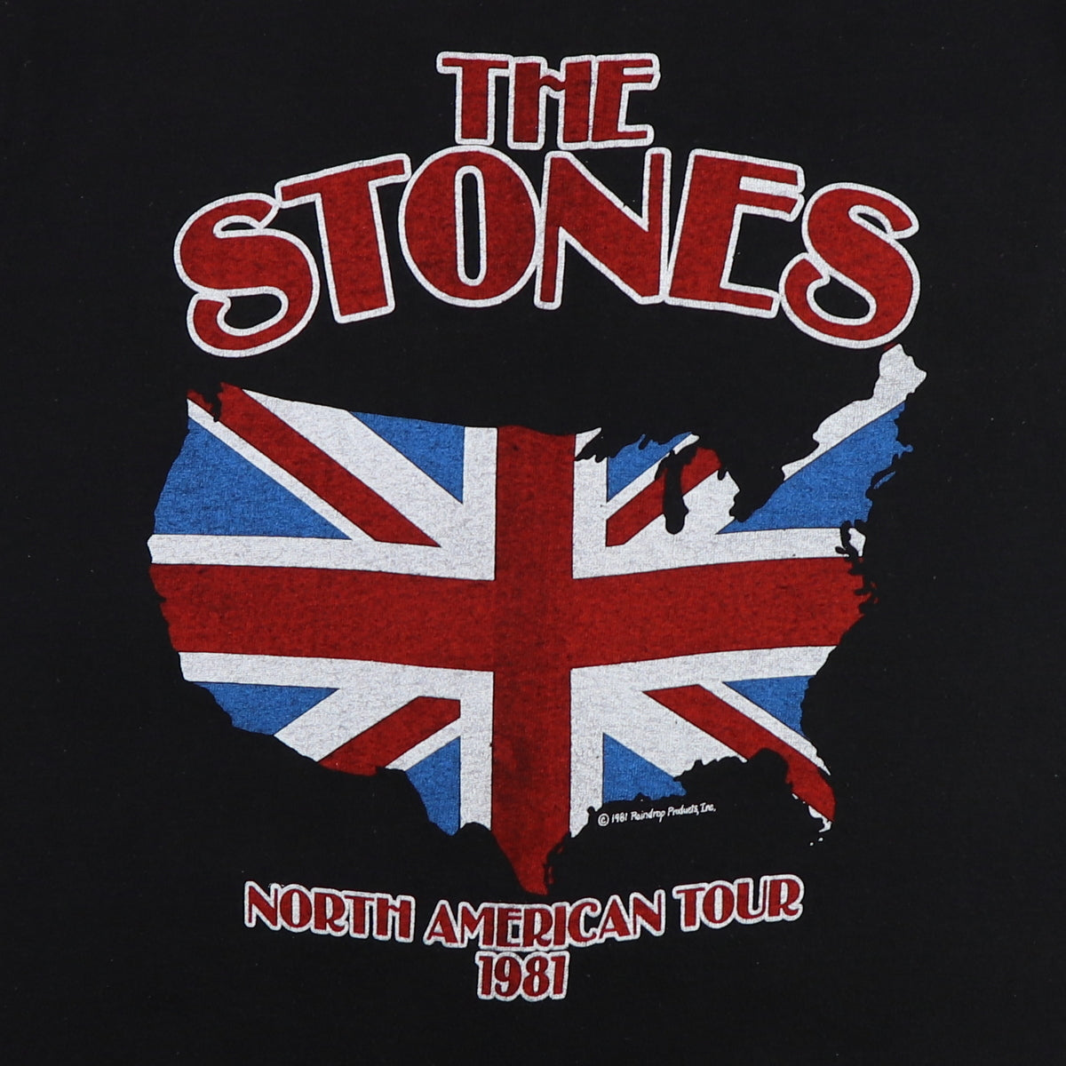 1981 Rolling Stones North American Tour Shirt