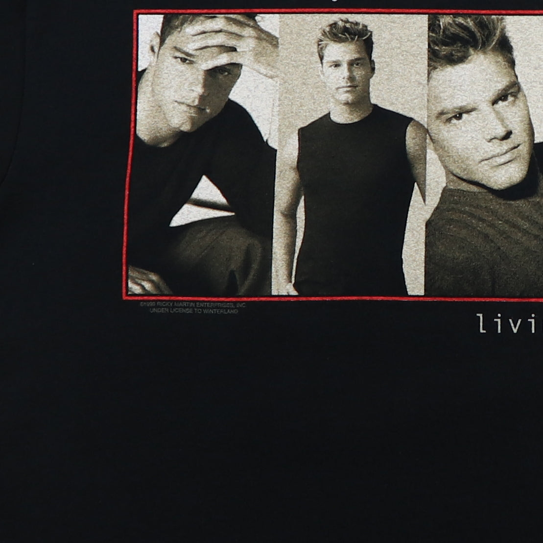 1999 Ricky Martin Livin La Vida Loca Tour Shirt