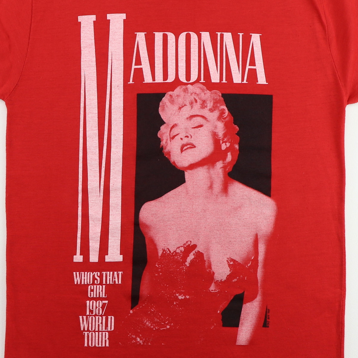 1987 Madonna Who's That Girl World Tour Shirt