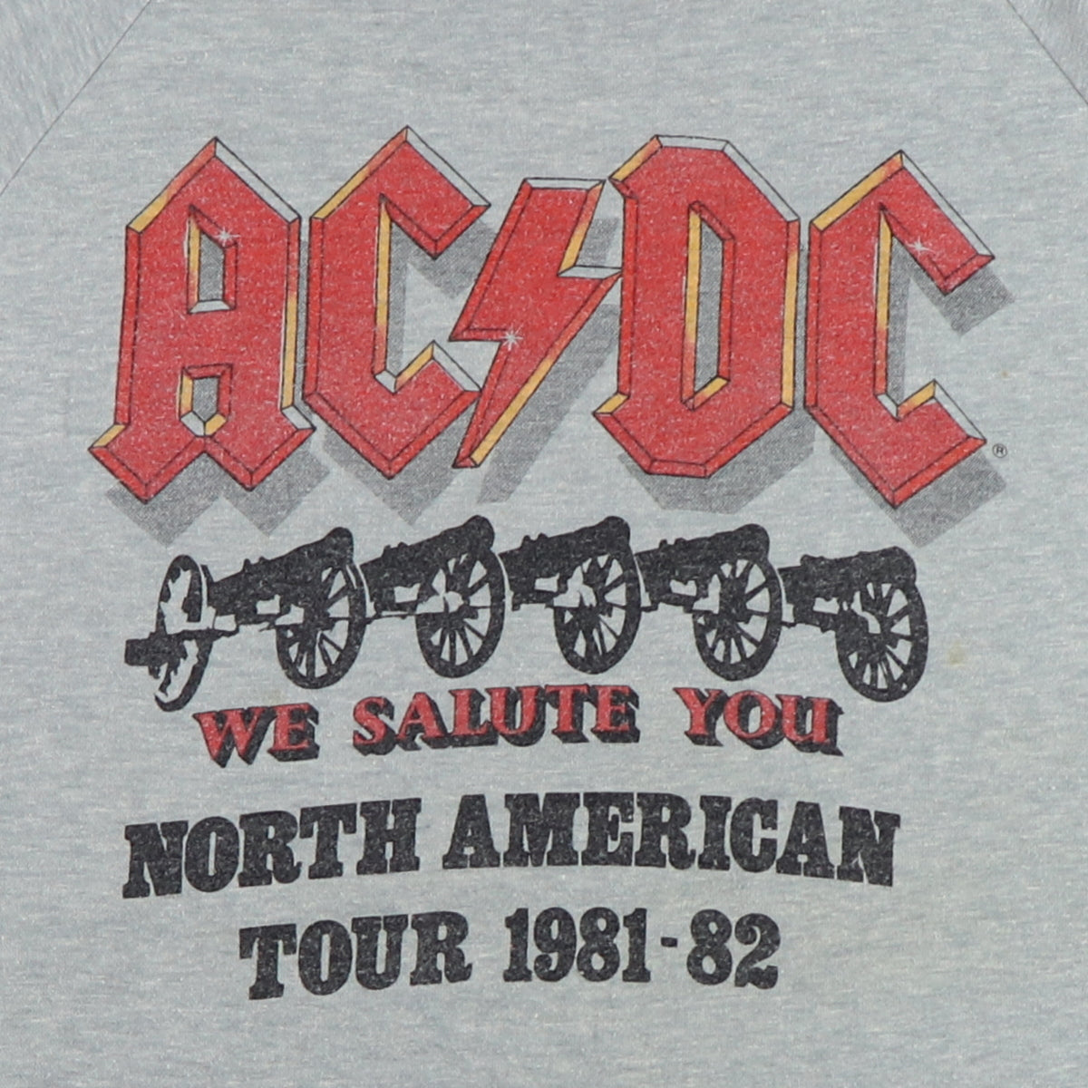 1981 ACDC For Those About To Rock North American Tour Shirt