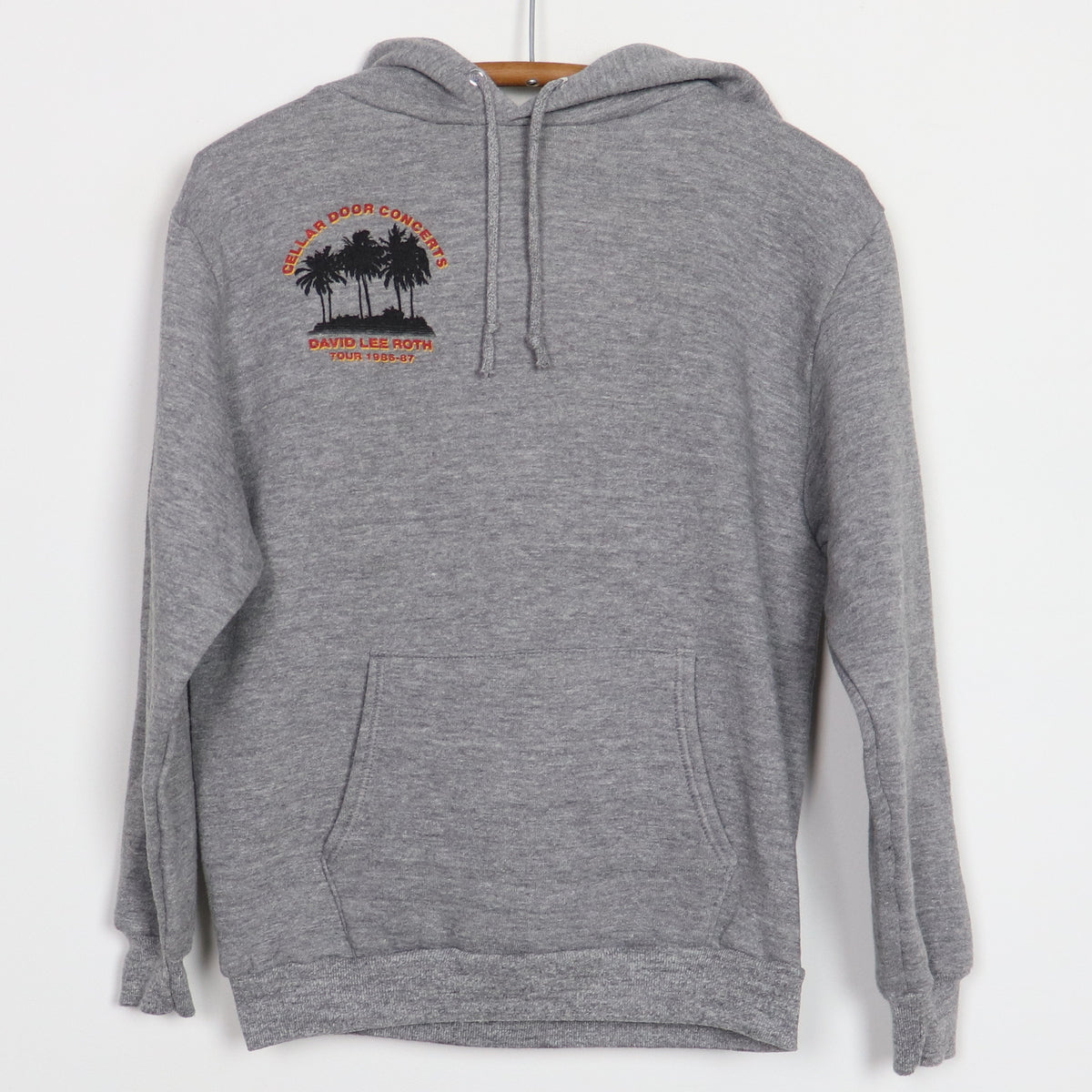 1986 David Lee Roth Cellar Door Concert Crew Tour Hooded Sweatshirt