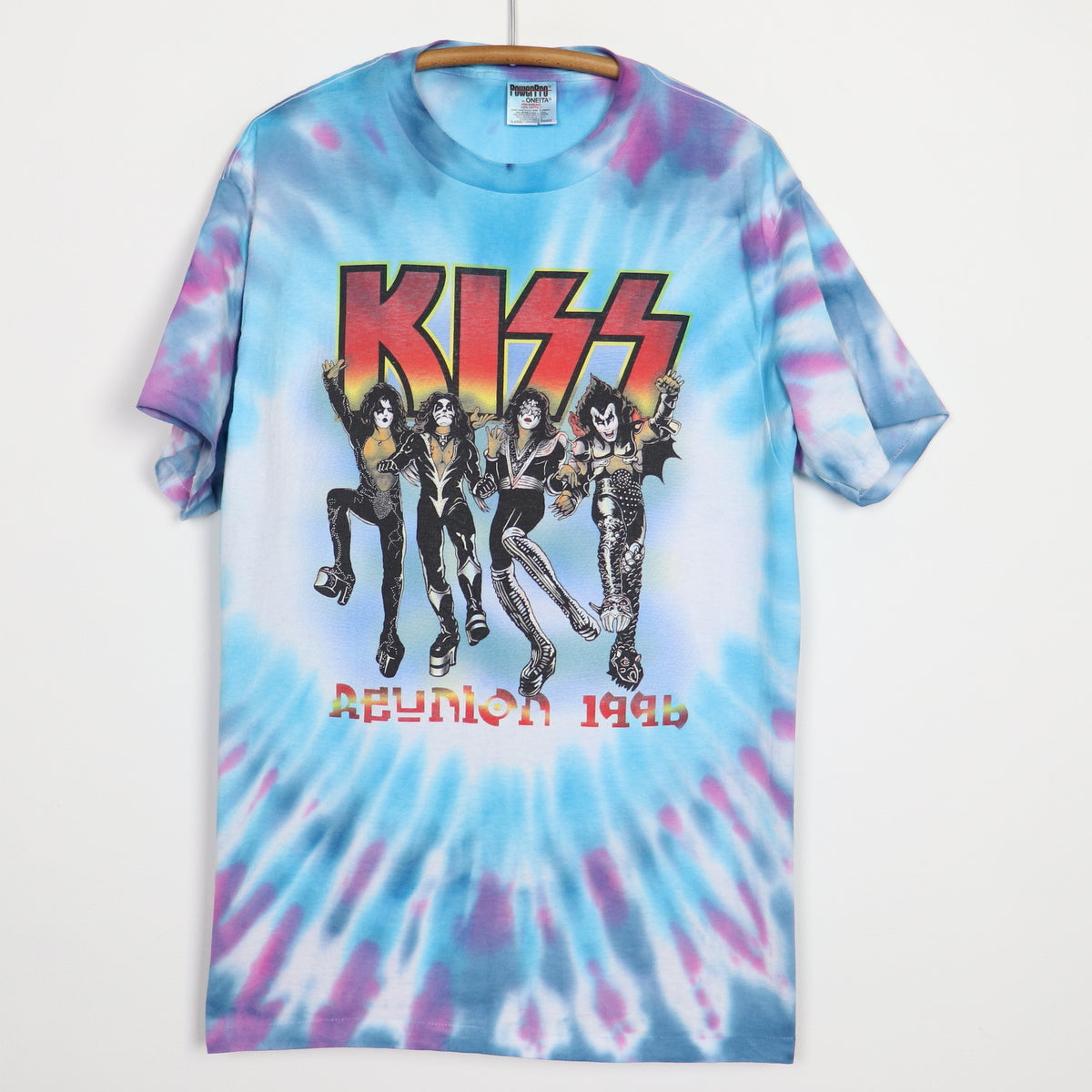 1996 Kiss Reunion Tour Tie Dye Shirt | Authentic Vintage Tee 