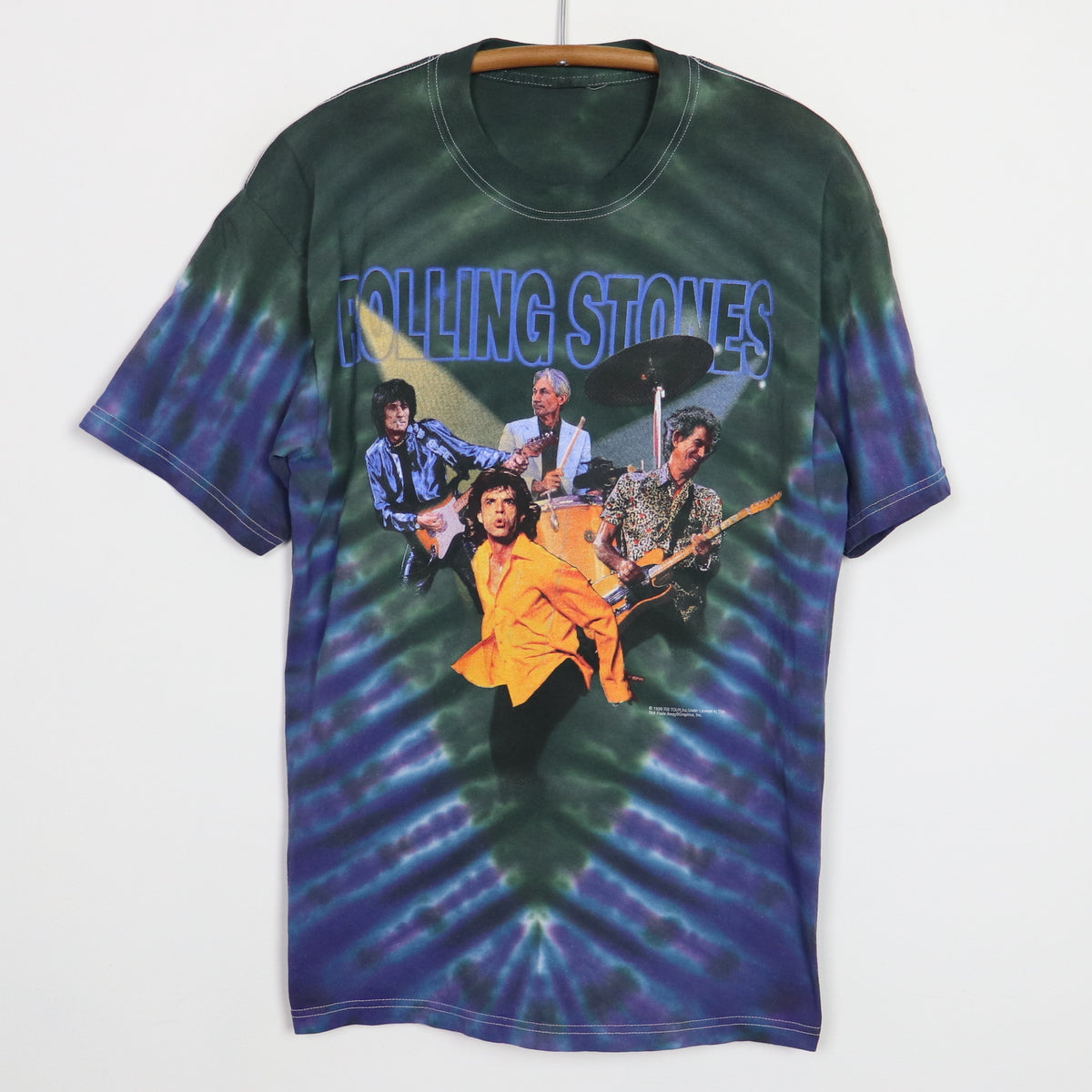 1999 Rolling Stones No Security Tie Dye Tour Shirt