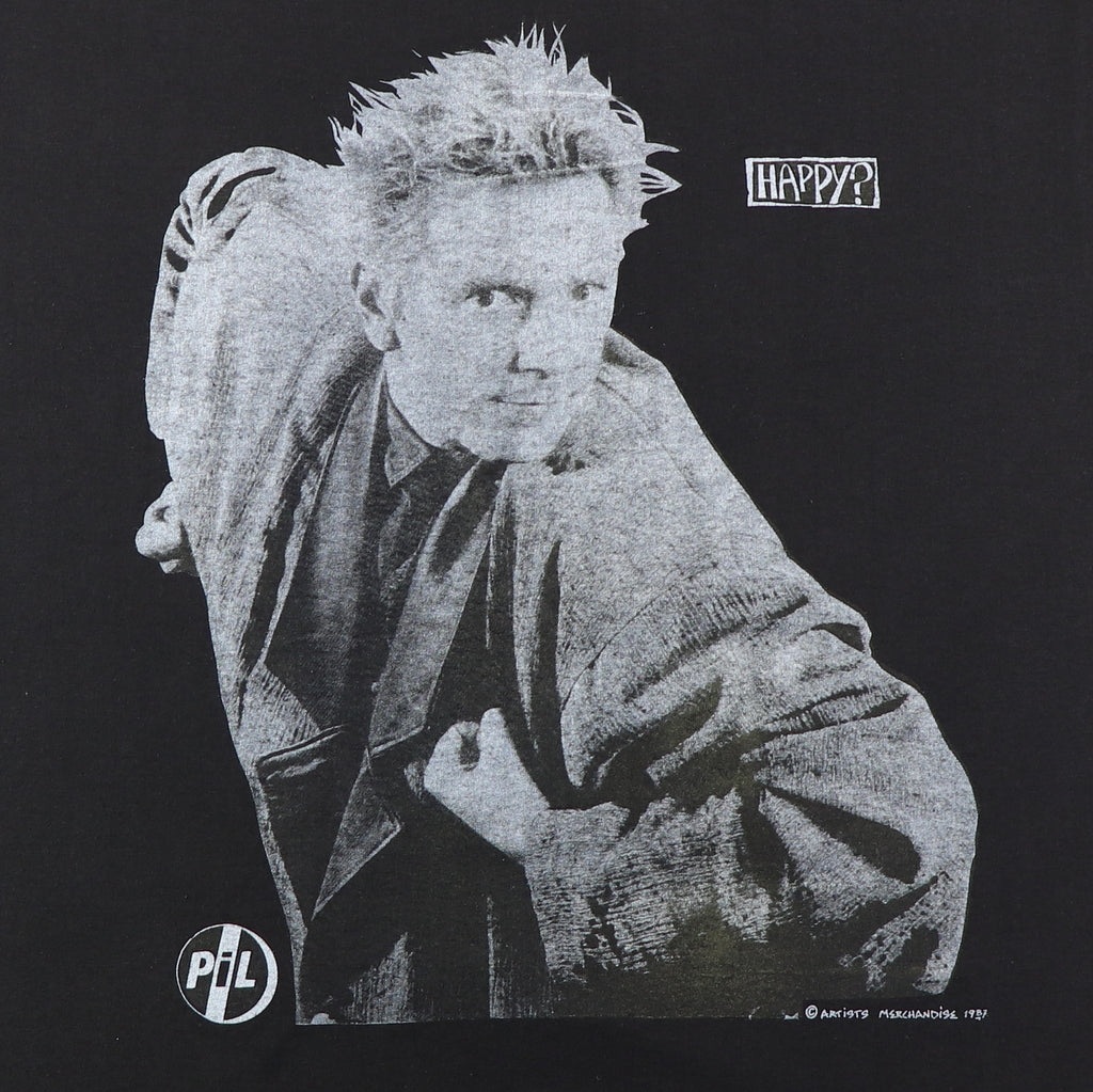 1987 Public Image Limited Happy Tour Shirt
