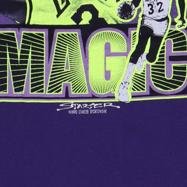 1990 Magic Johnson Los Angeles Lakers NBA Starter Shirt