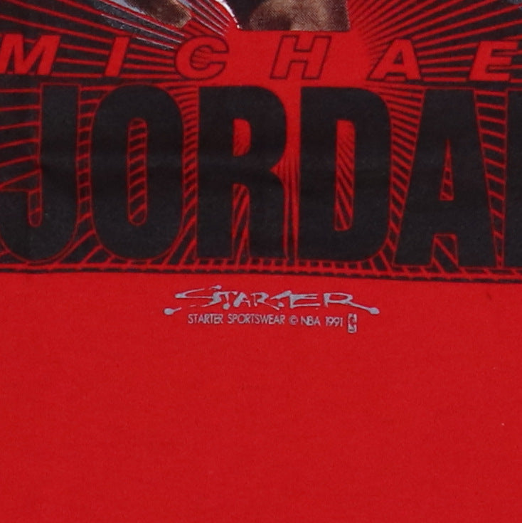 1991 Michael Jordan Chicago Bulls NBA Starter Shirt