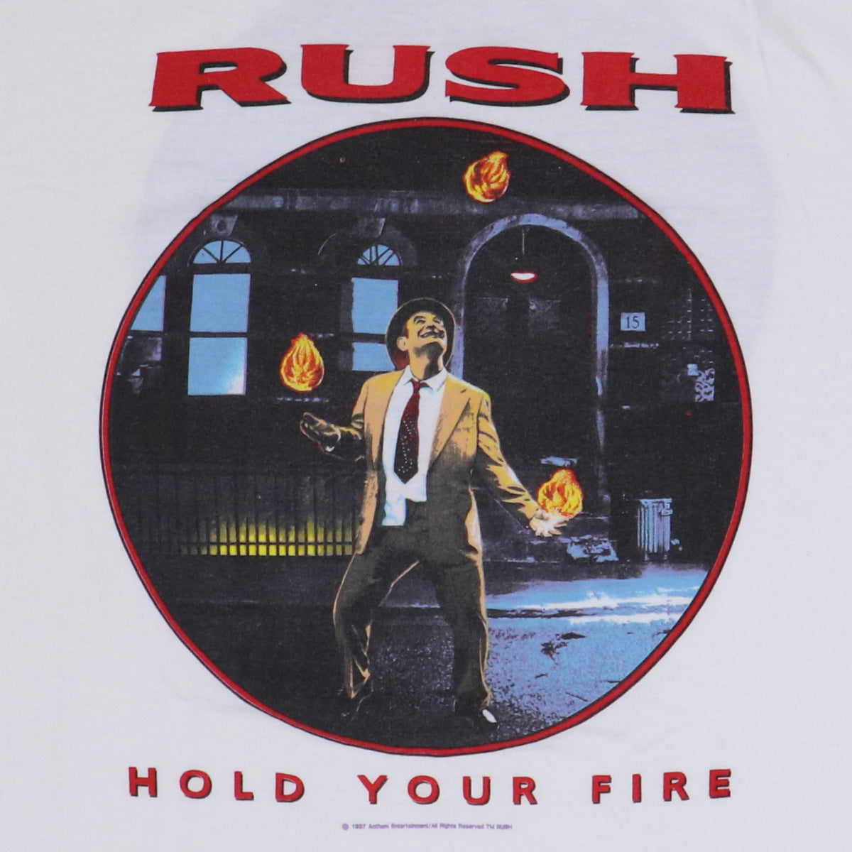 1987 Rush Hold Your Fire Tour Shirt