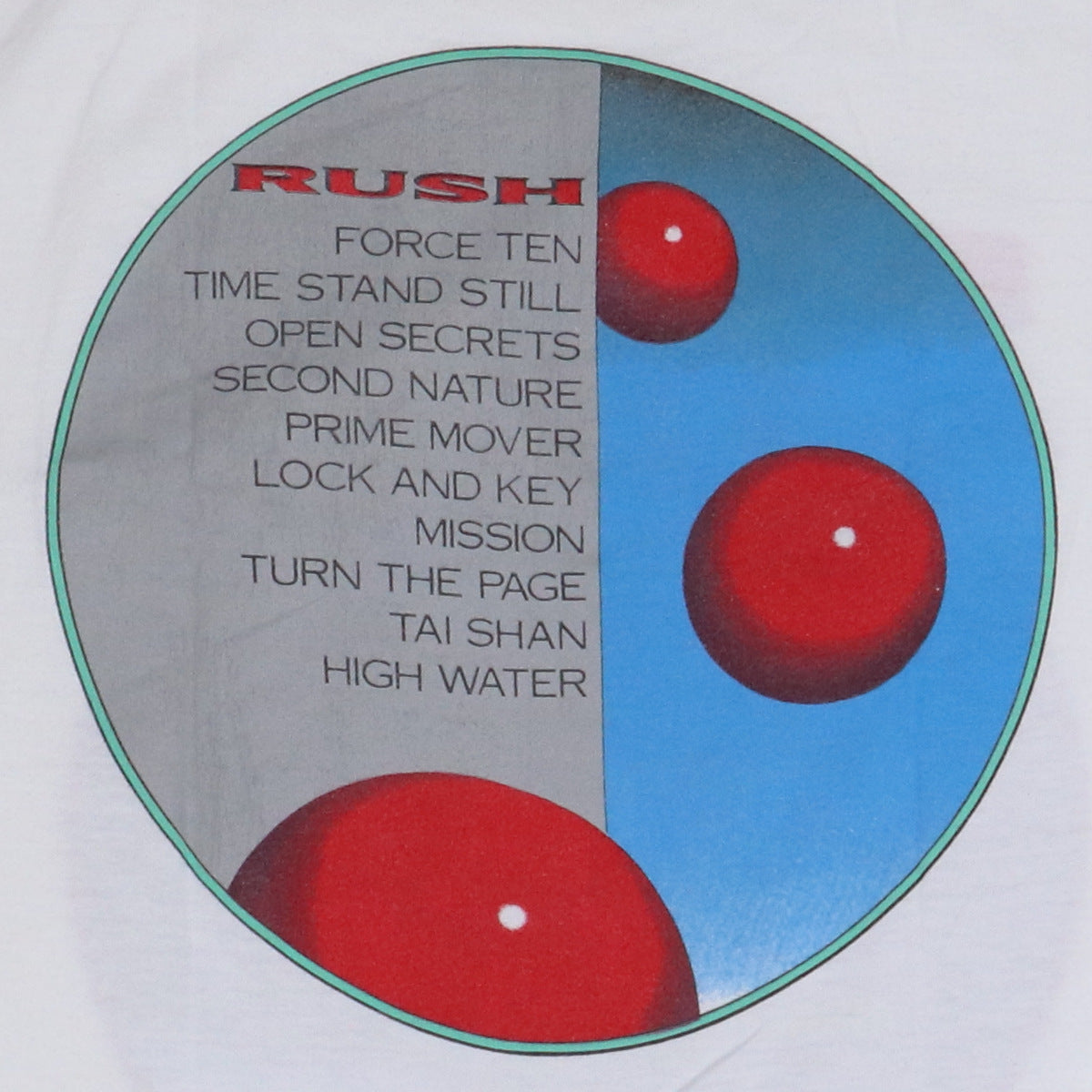 1987 Rush Hold Your Fire Tour Shirt