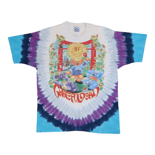 1997 Grateful Dead China Rider Liquid Blue Tie Dye Shirt