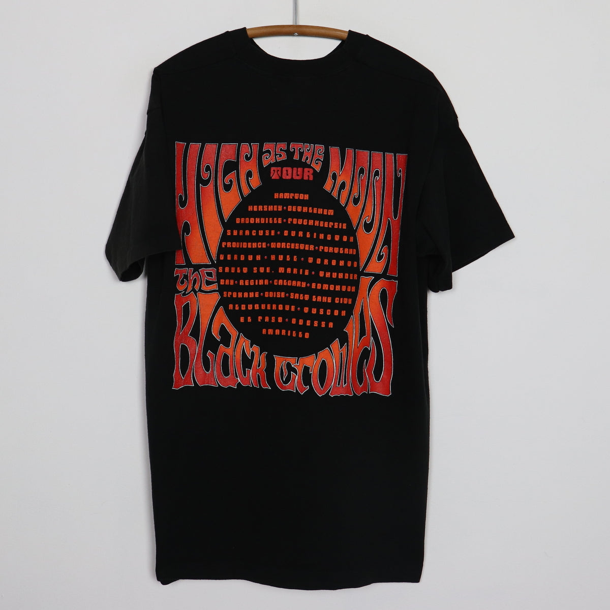 1993 Black Crowes High As The Moon Tour Shirt