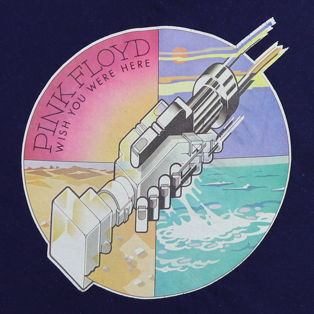 1975 Pink Floyd Wish You Were Here Columbia Records Promo Shirt