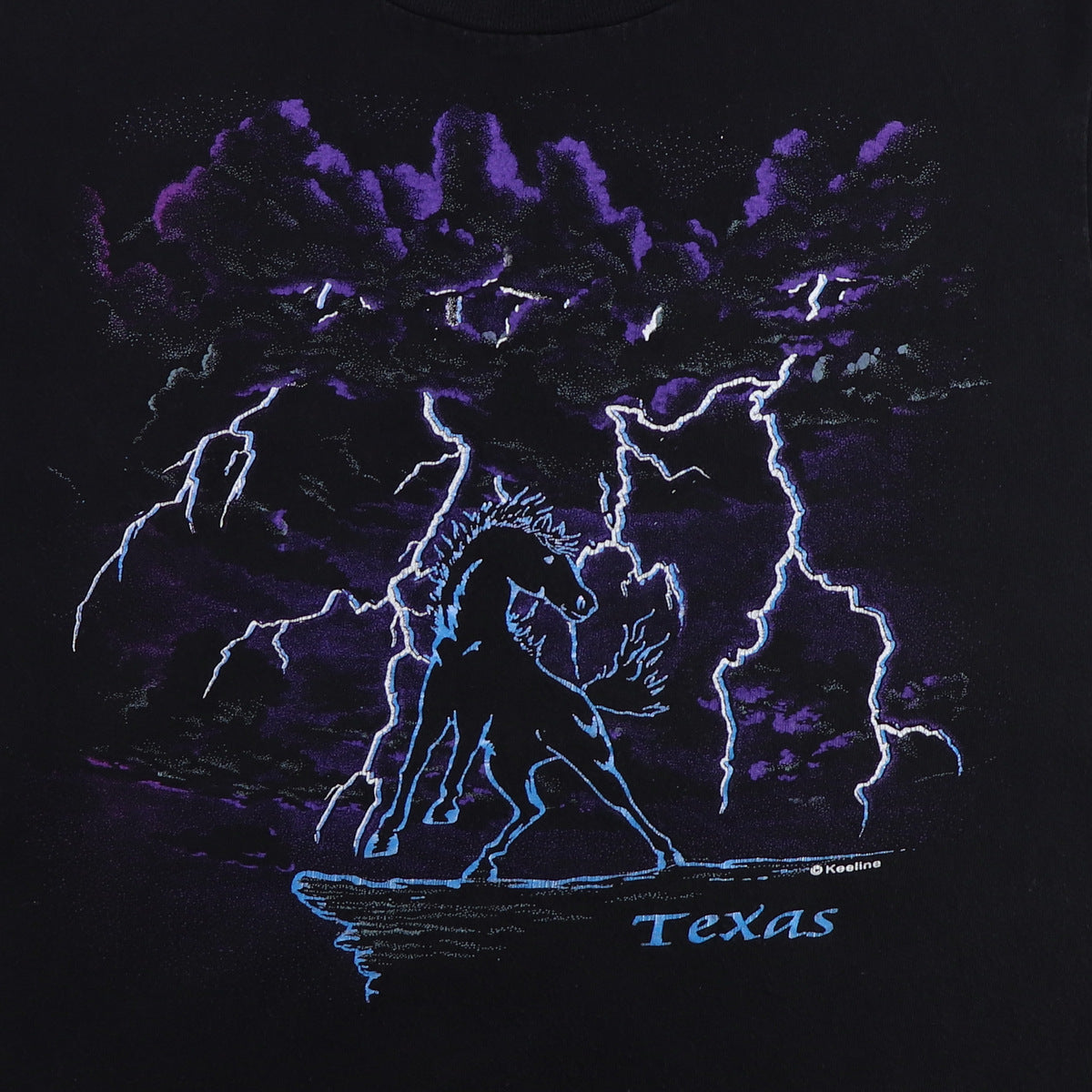 1990s Texas Horse Lightning Shirt