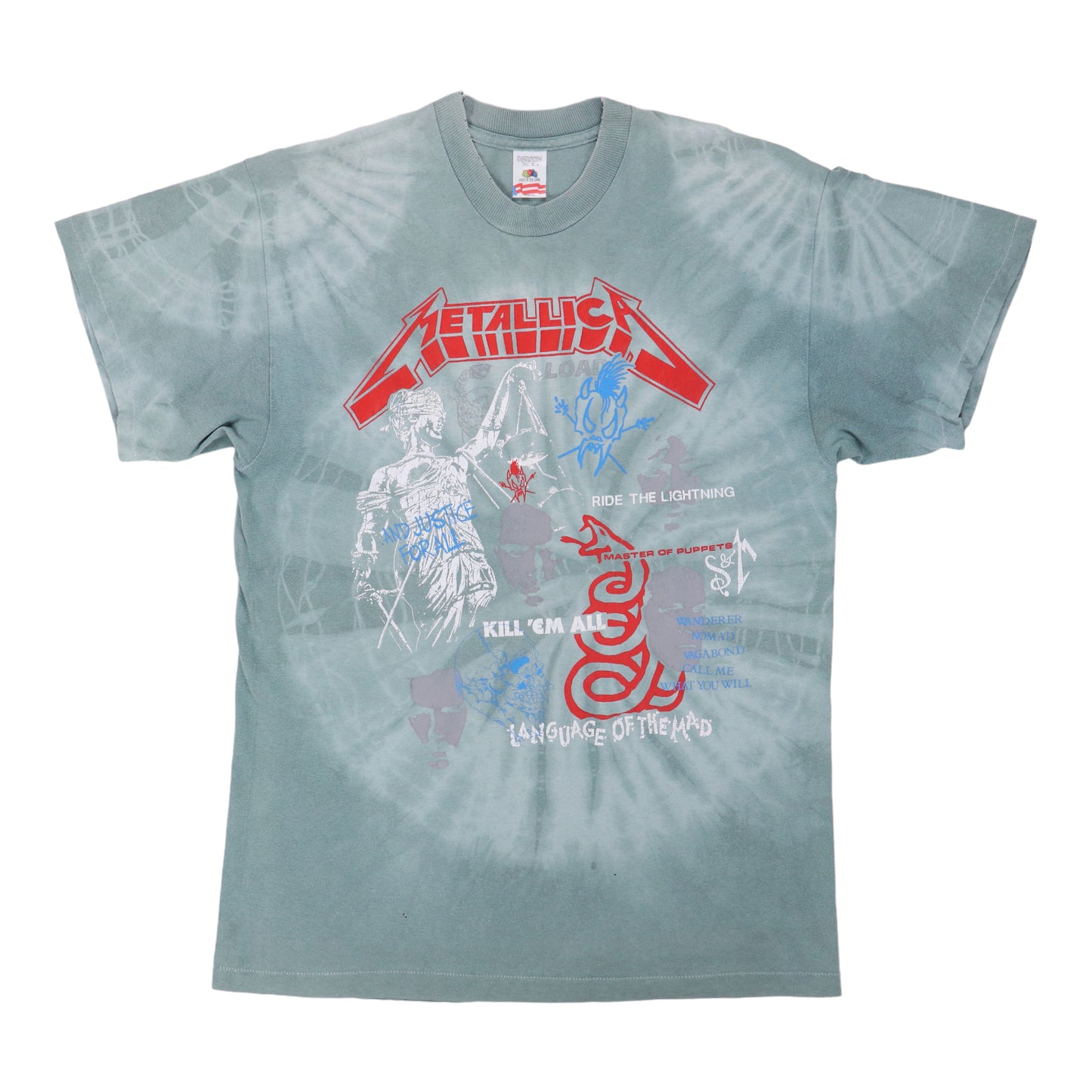 1990s Metallica Language Of The Mad Tie Dye Shirt